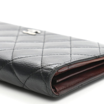 Chanel Lambskin Quilted Yen Wallet Black 13 of 16