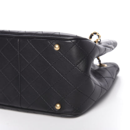 Chanel Calfskin Stitched Small Egyptian Amulet Drawstring Bag Black 9 of 9