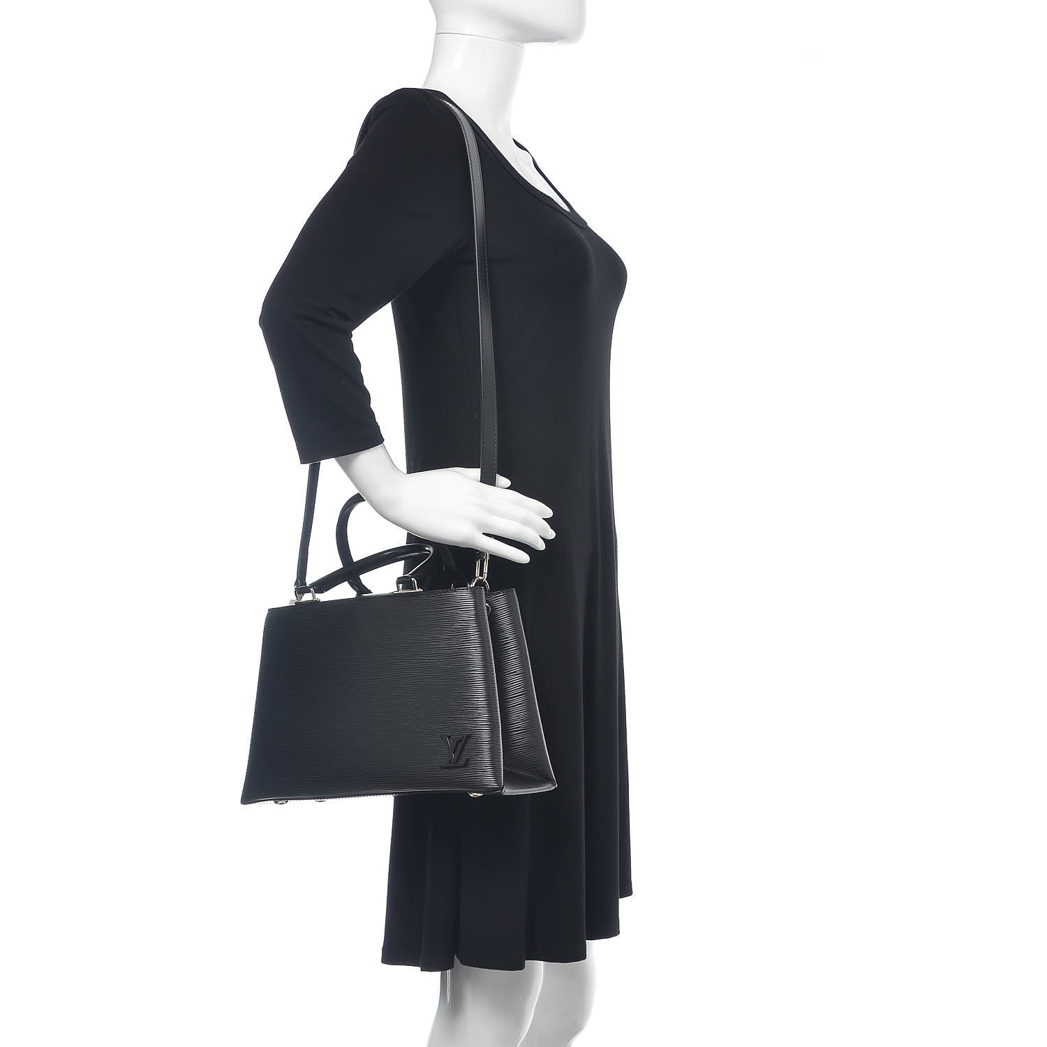 Louis Vuitton Epi Kleber PM Black 2 of 8