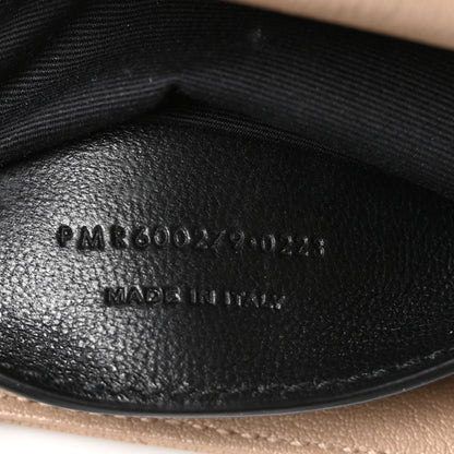Saint Laurent Sheepskin Matelasse Chevron Monogram Medium College Bag Dark Beige 7 of 10