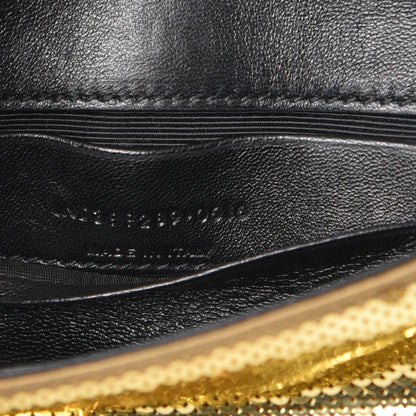 Saint Laurent Sequin Calfskin Classic Monogram Baby Crossbody Gold 7 of 8