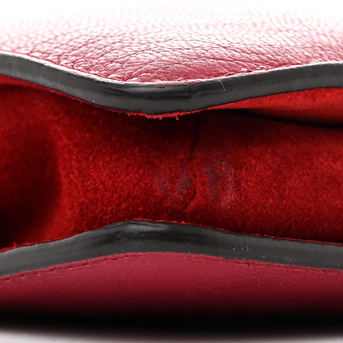 Goatskin Suede Cross 3 Crossbody Bag Fig Pink Cherry
