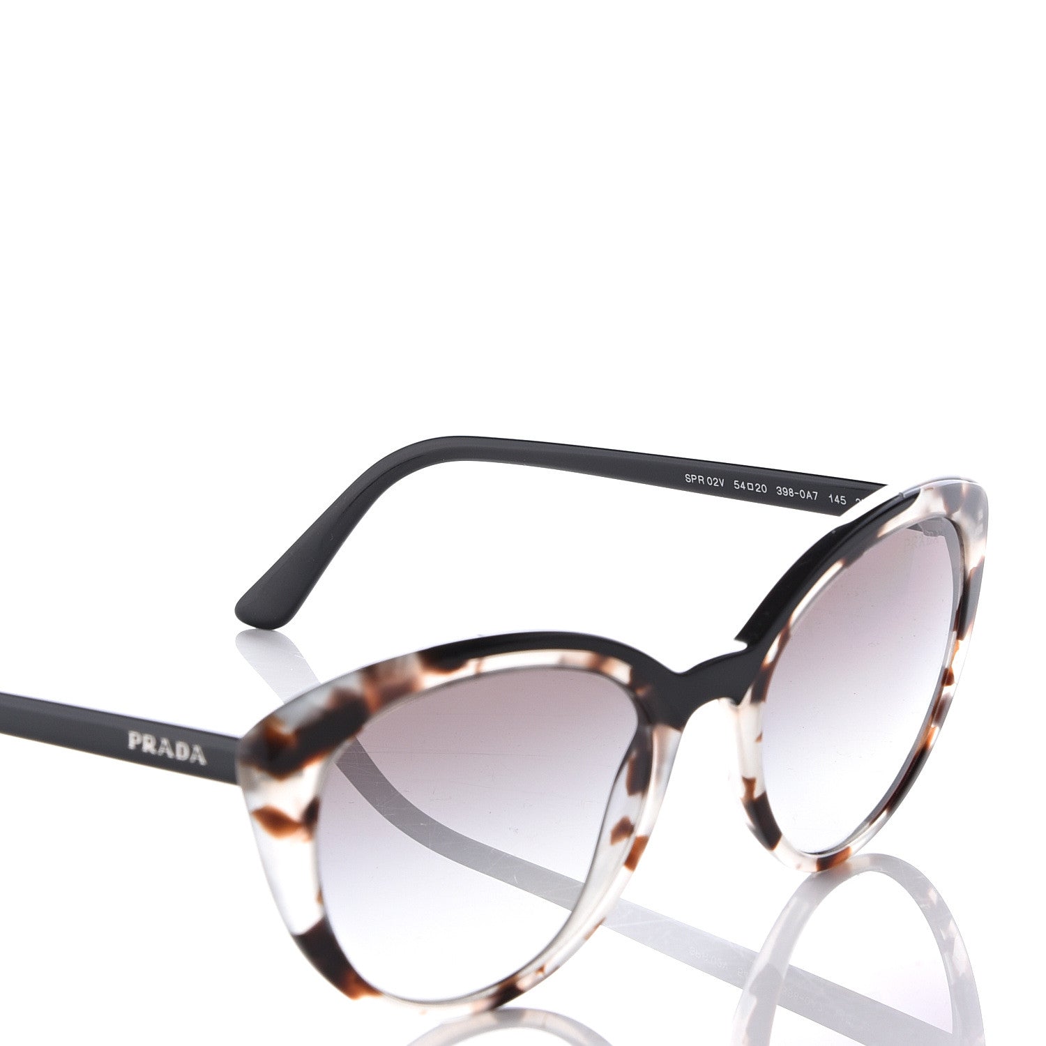 Prada Cat Eye Ultravox Sunglasses SPR 02V Tortoise 6 of 9