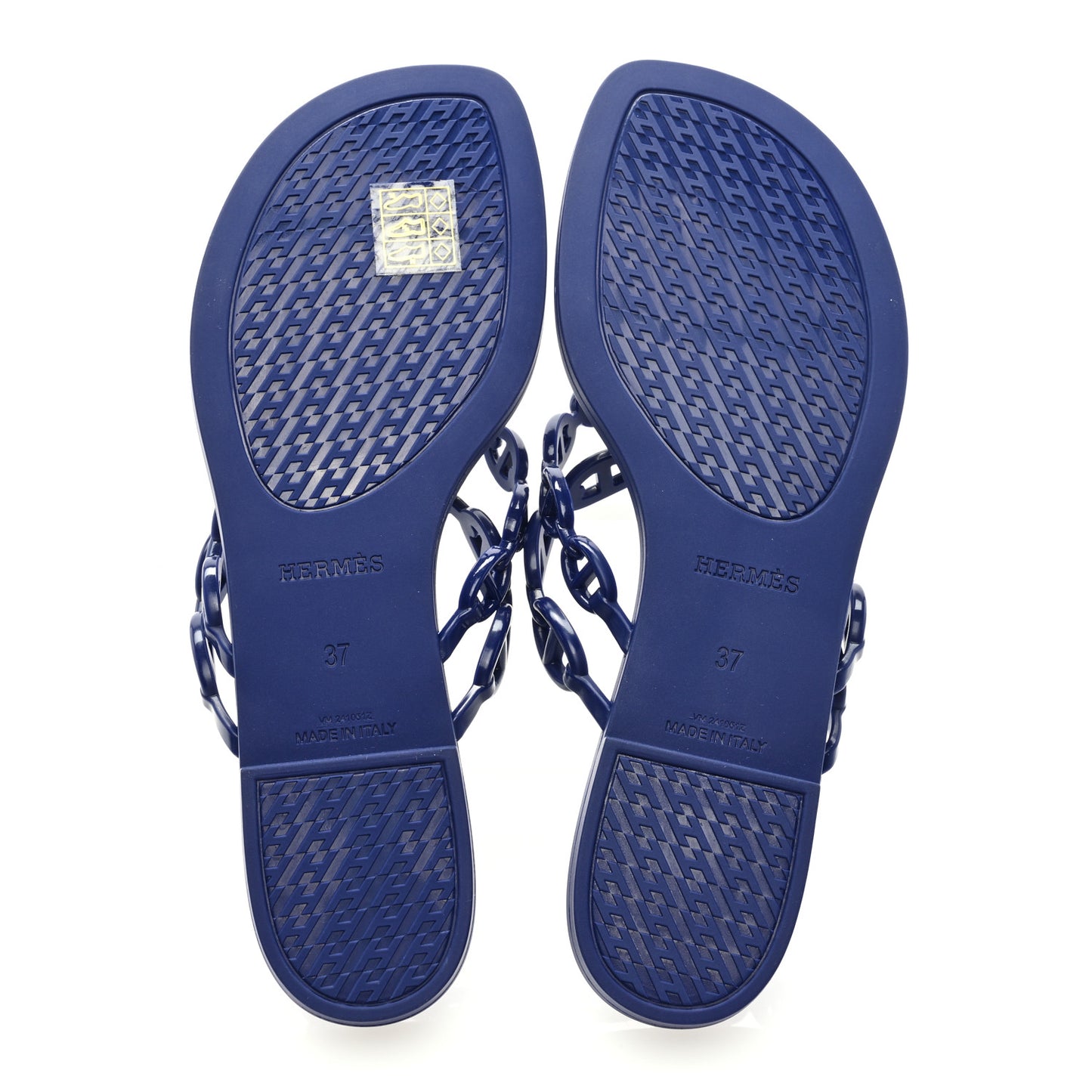Rubber Chaine d'Ancre Island Sandals 37 Bleu Smalt