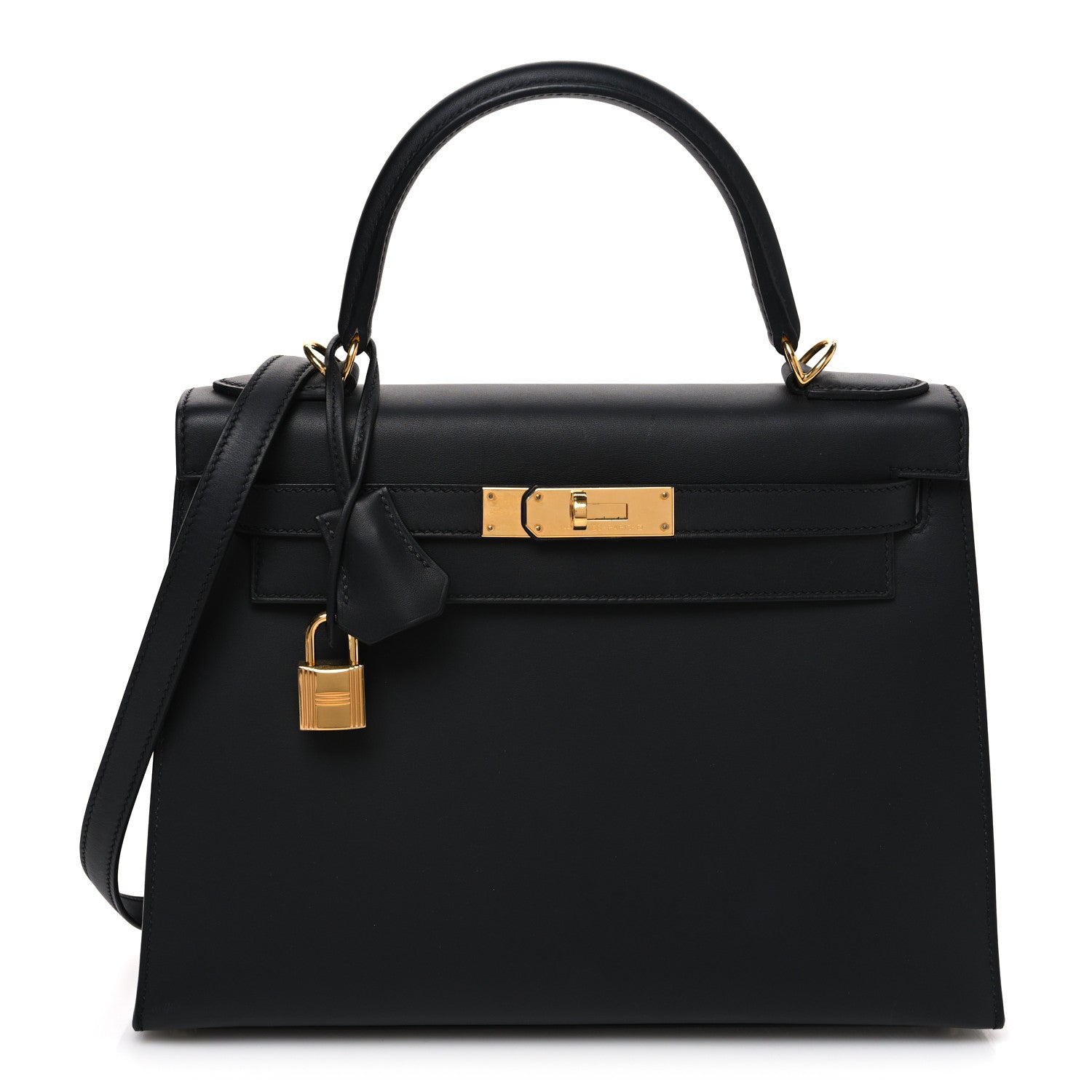 Hermes Sombrero Kelly Sellier 28 Black 1 of 11