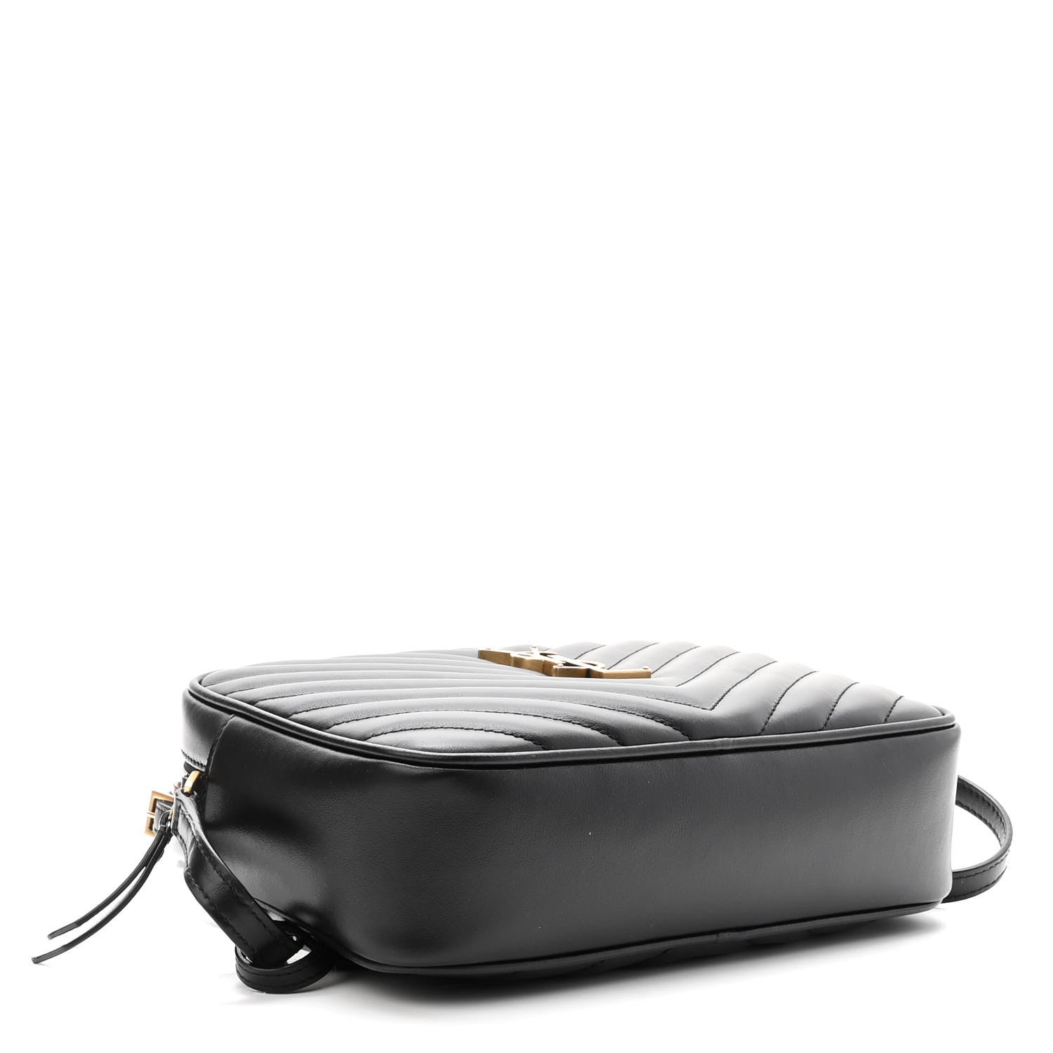 Saint Laurent Calfskin Matelasse Monogram Lou Camera Bag Black 4 of 10