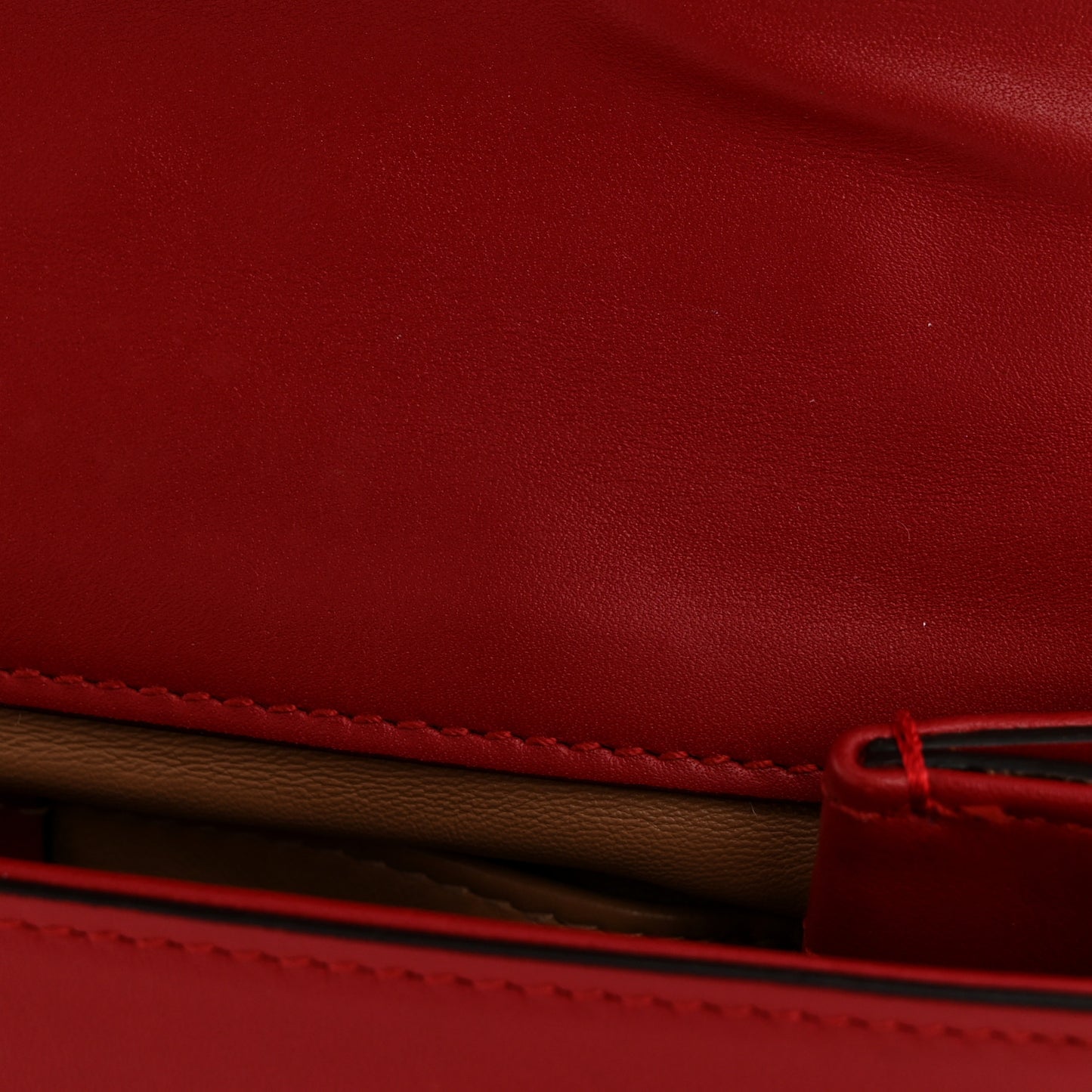 Nappa Pearl Studded Mini Queen Margaret Broadway Shoulder Bag Hibiscus Red