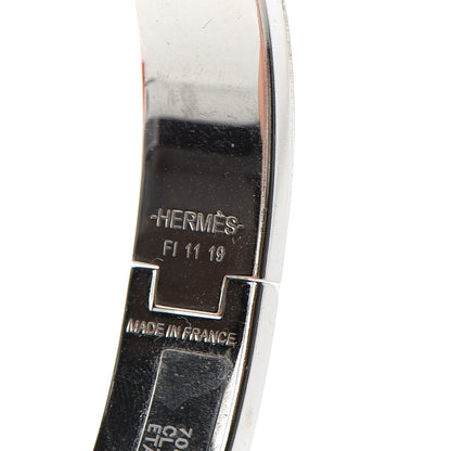 Hermes Matte Enamel Narrow Clic Clac HH Bracelet T5 Etain 4 of 6
