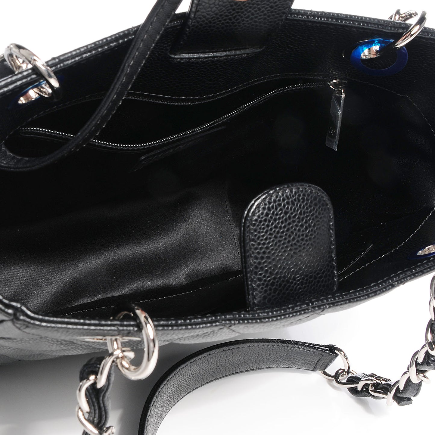 Caviar Petit Shopping Tote PST Black