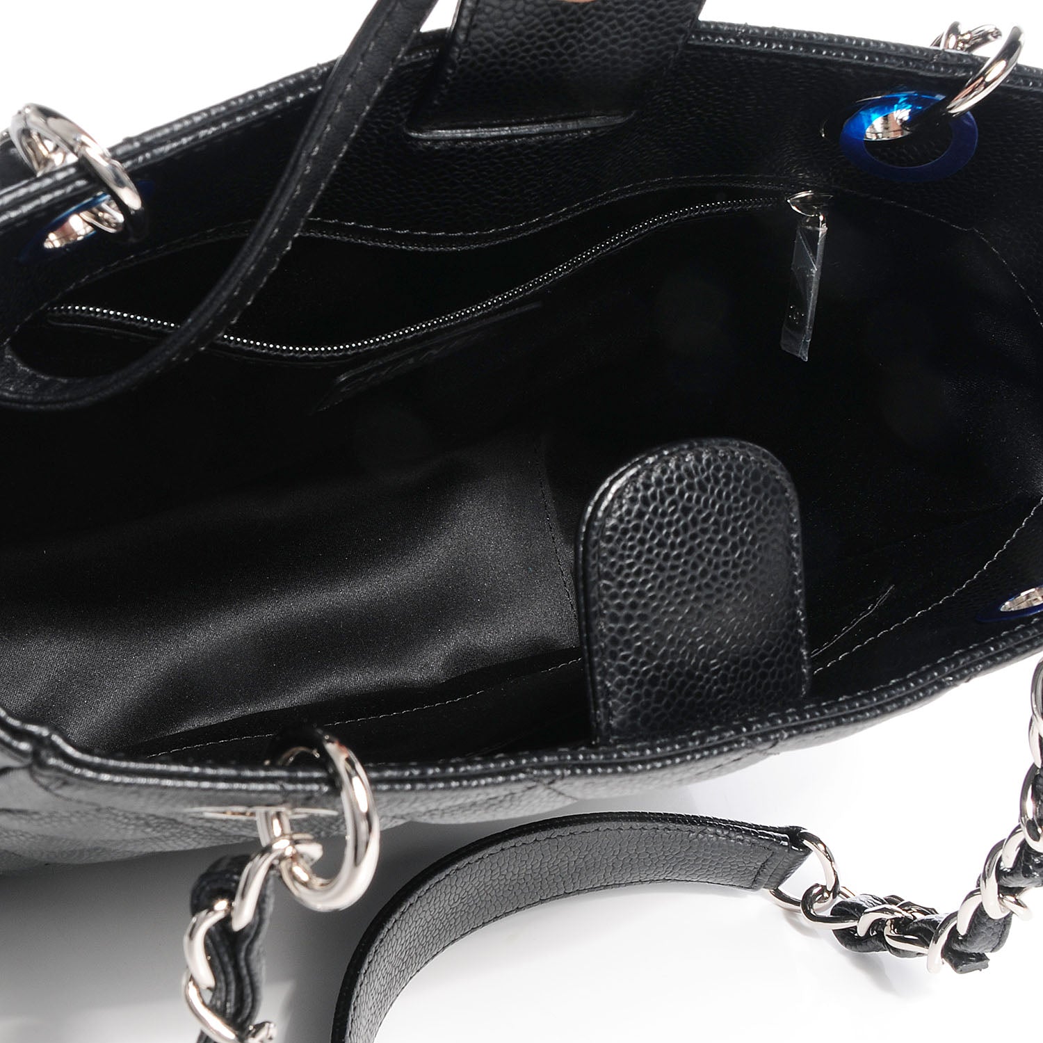 Chanel Caviar Petit Shopping Tote PST Black 6 of 8