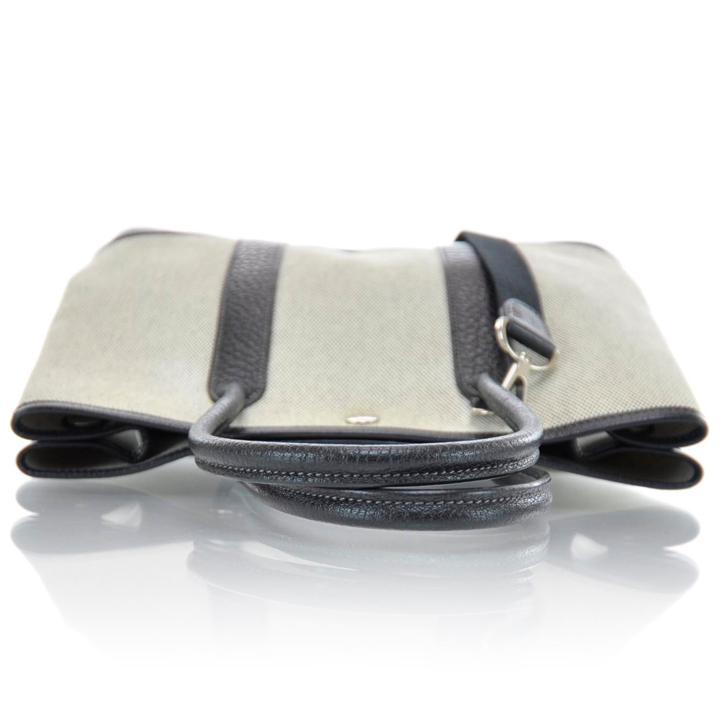Hermes Toile Leather Garden Party PM 5 of 10