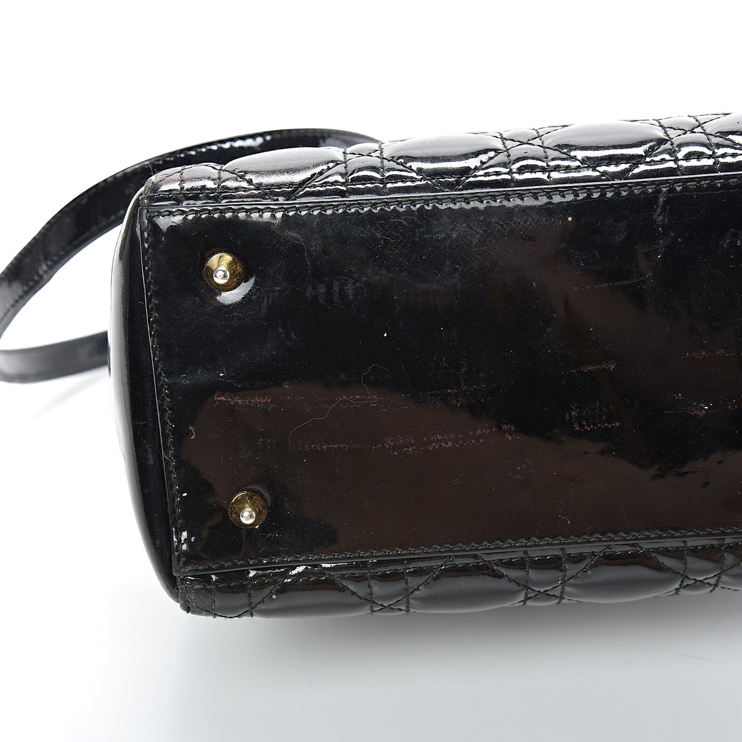Patent Cannage Medium Lady Dior Black