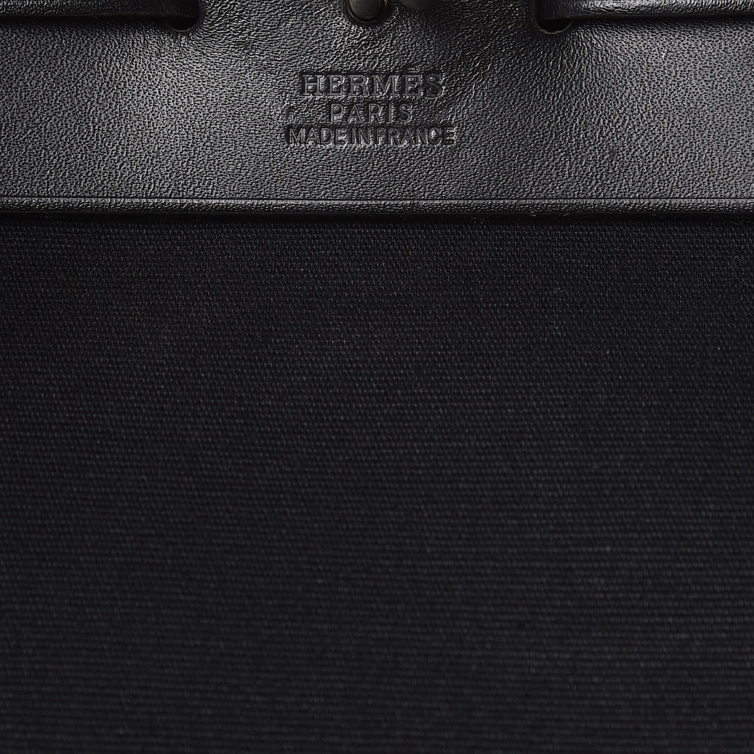 Hermes Toile Vache Calfskin Herbag 30 PM Black 7 of 25