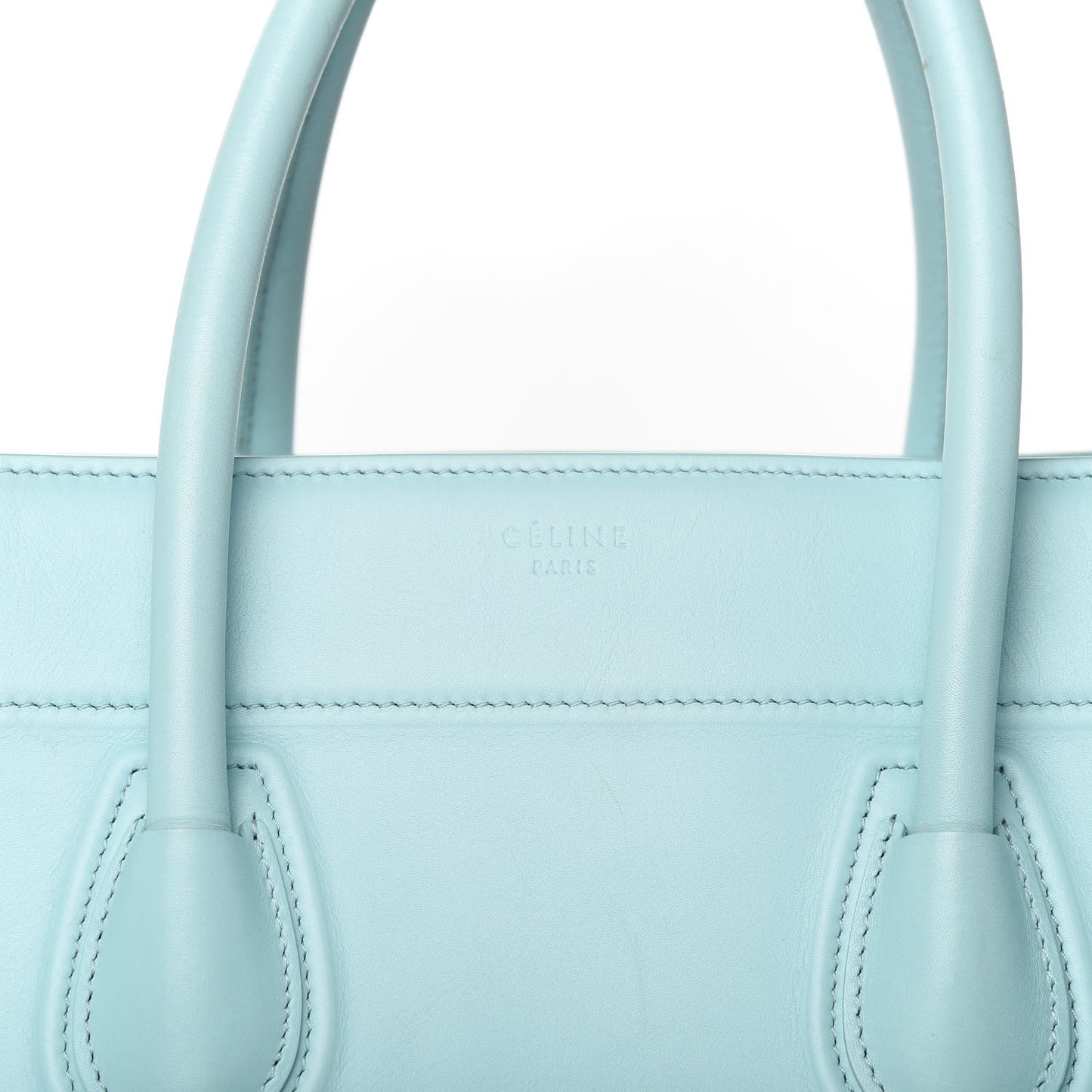 Supple Calfskin Medium Phantom Luggage Azur