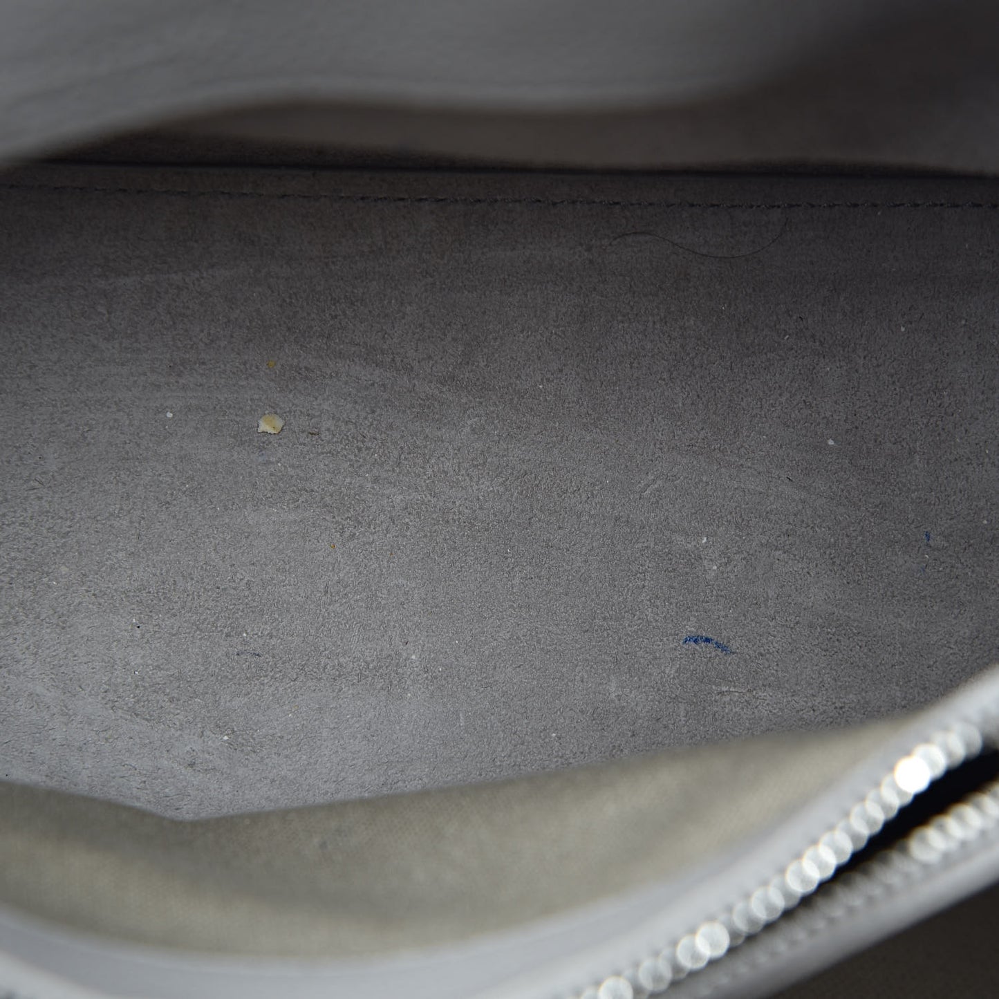 Grained Calfskin Small Supple Sac De Jour Grey