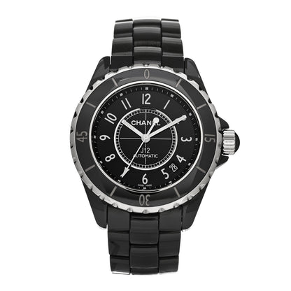 Chanel Stainless Steel Ceramic 38mm J12 Automatic Watch Black 1 of 5
