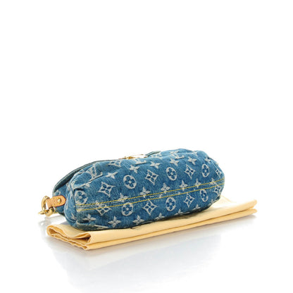 Louis Vuitton Monogram Denim Mini Pleaty Blue 4 of 7