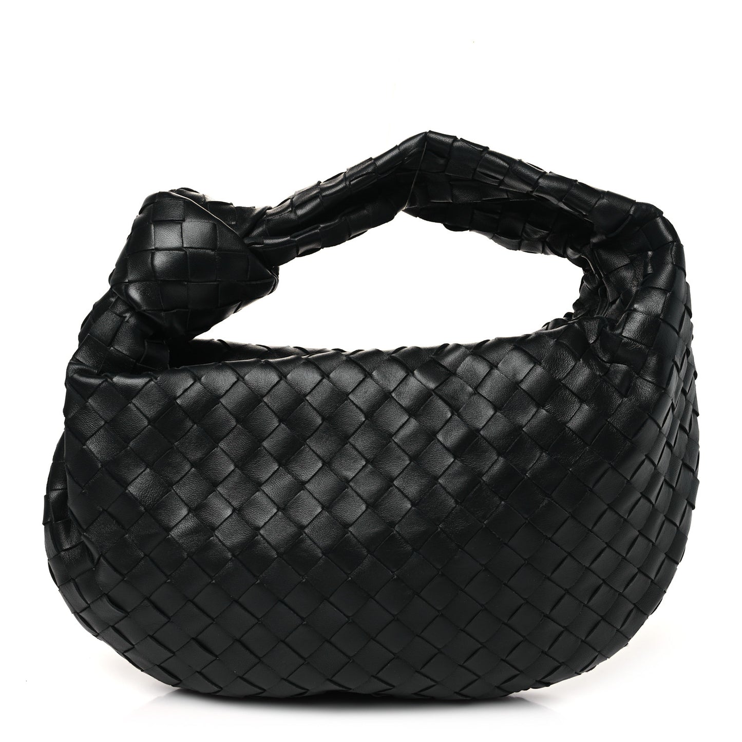 Nappa Intrecciato Teen Jodie Hobo Black