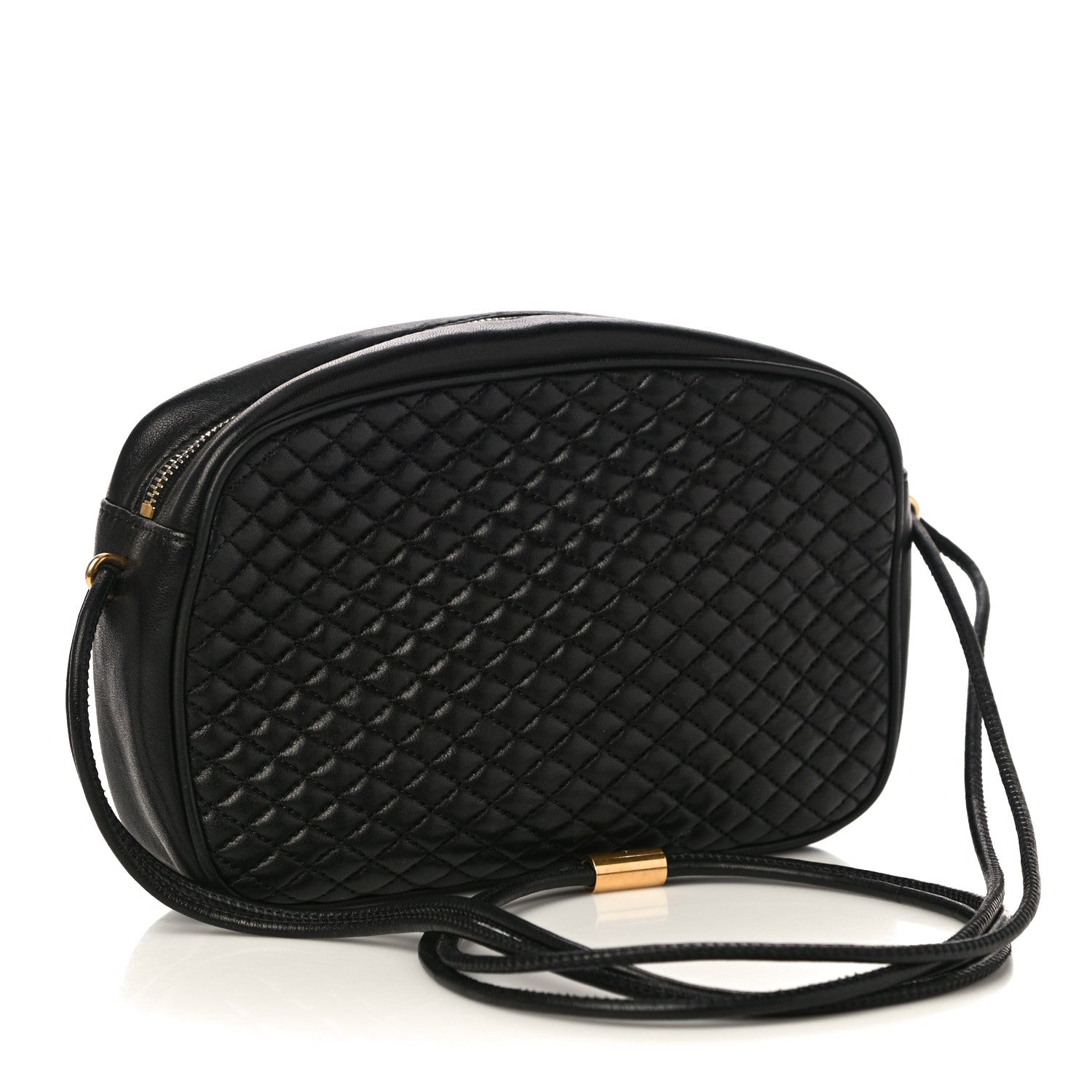 Saint Laurent Lambskin Quilted Victoire Camera Bag Black 3 of 11
