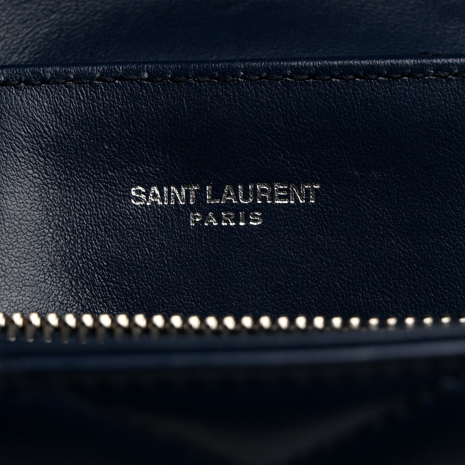 Saint Laurent Calfskin Y Quilted Monogram Small Loulou Chain Satchel Denim Blue 6 of 16