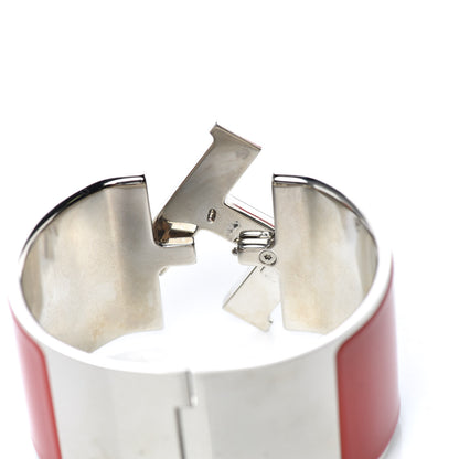Hermes Enamel Extra Wide Clic Clac H Bracelet PM Red 5 of 7