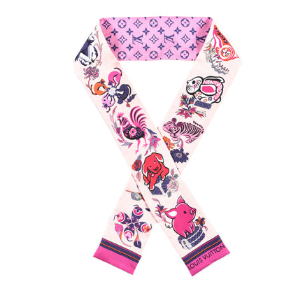 Louis Vuitton Silk Monogram Superstition Bandeau Rose 1 of 3