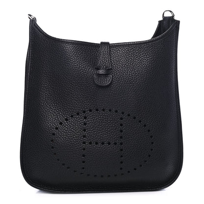 Hermes Taurillon Clemence Evelyne III PM Black 1 of 4