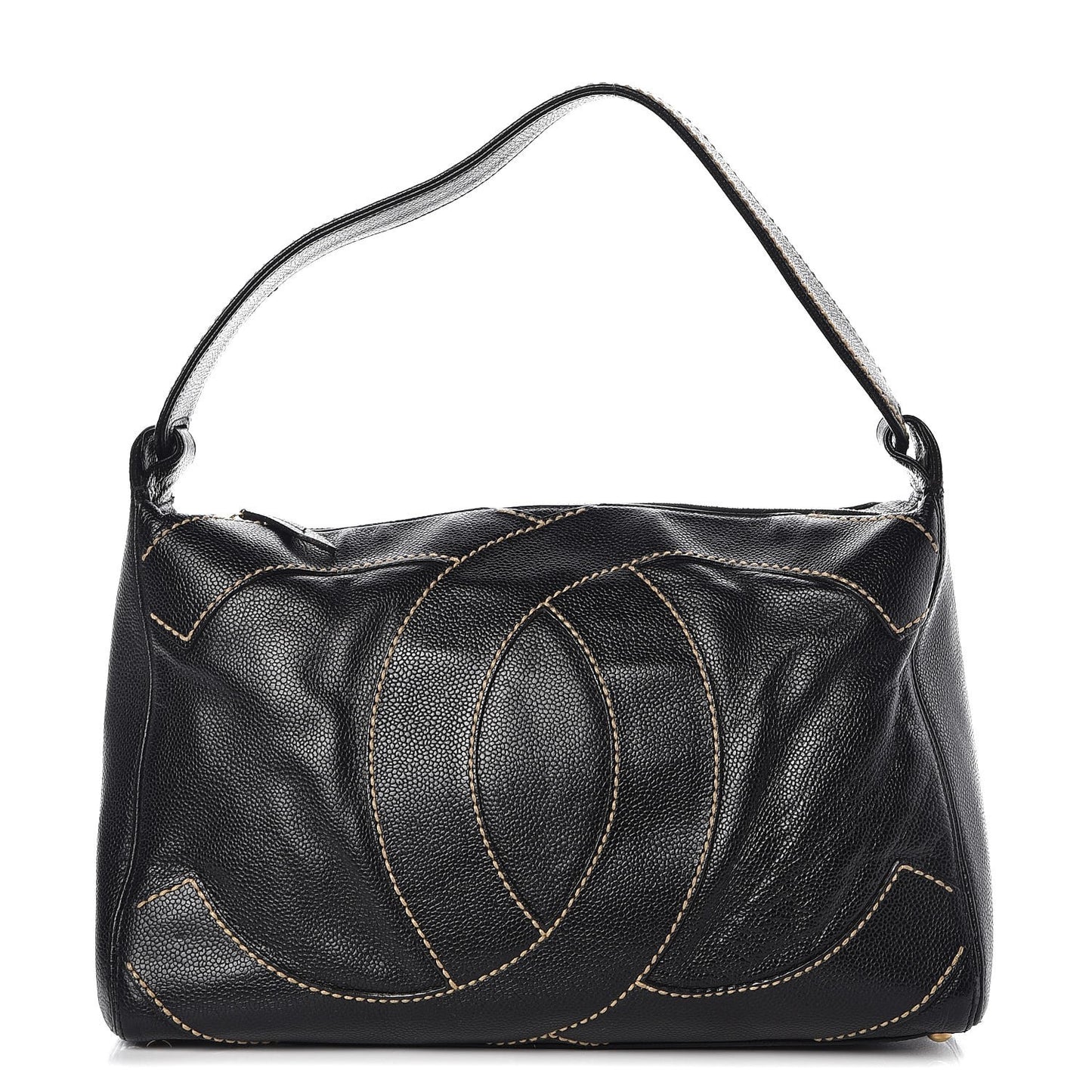 Caviar CC Stitched Hobo Black
