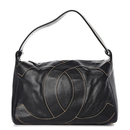 Chanel Caviar CC Stitched Hobo Black 1 of 10