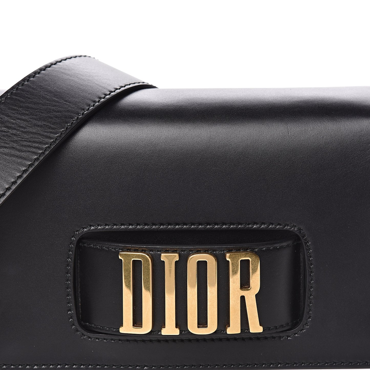 Smooth Calfskin Dio(r)evolution Flap Bag Black