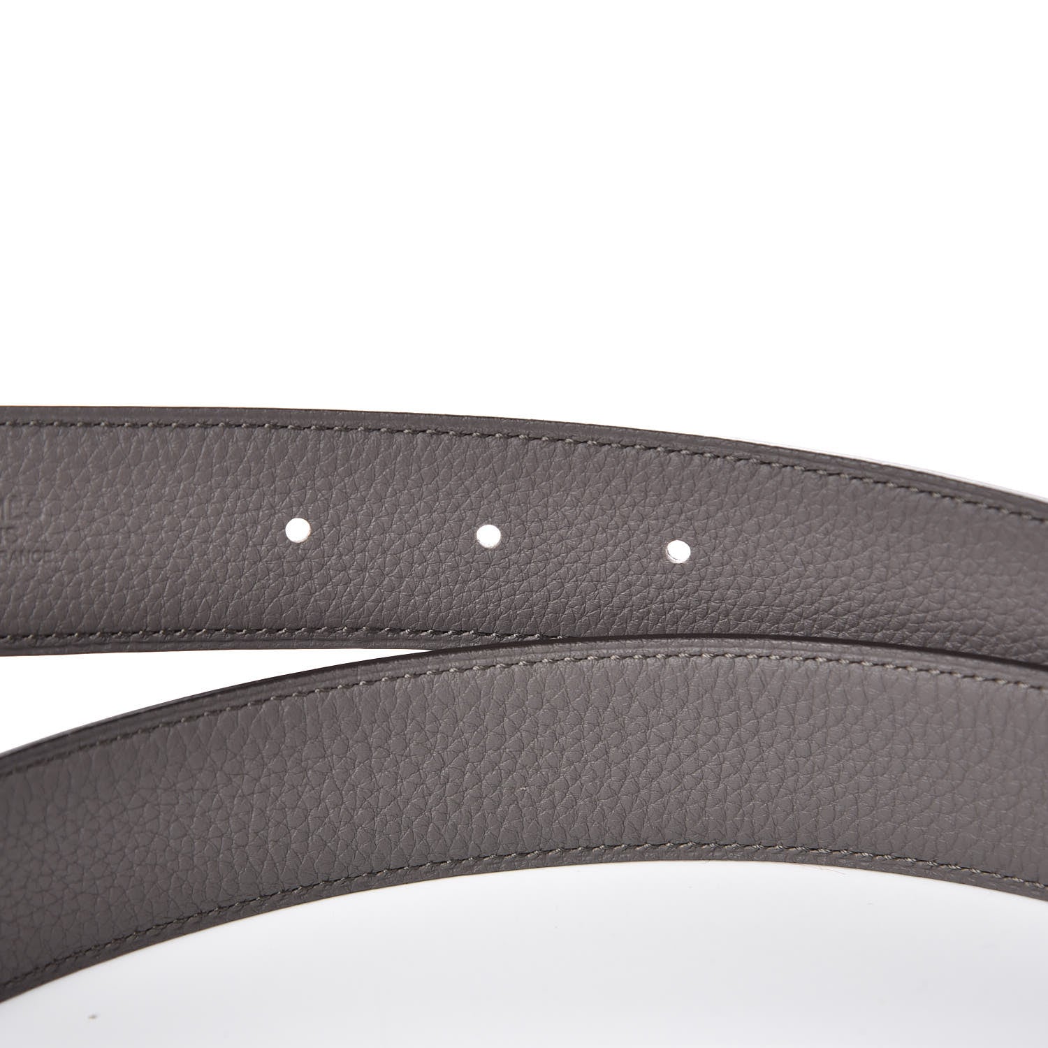 Hermes Box Togo 32mm Au Carre H Belt 90 Black Etain 6 of 7