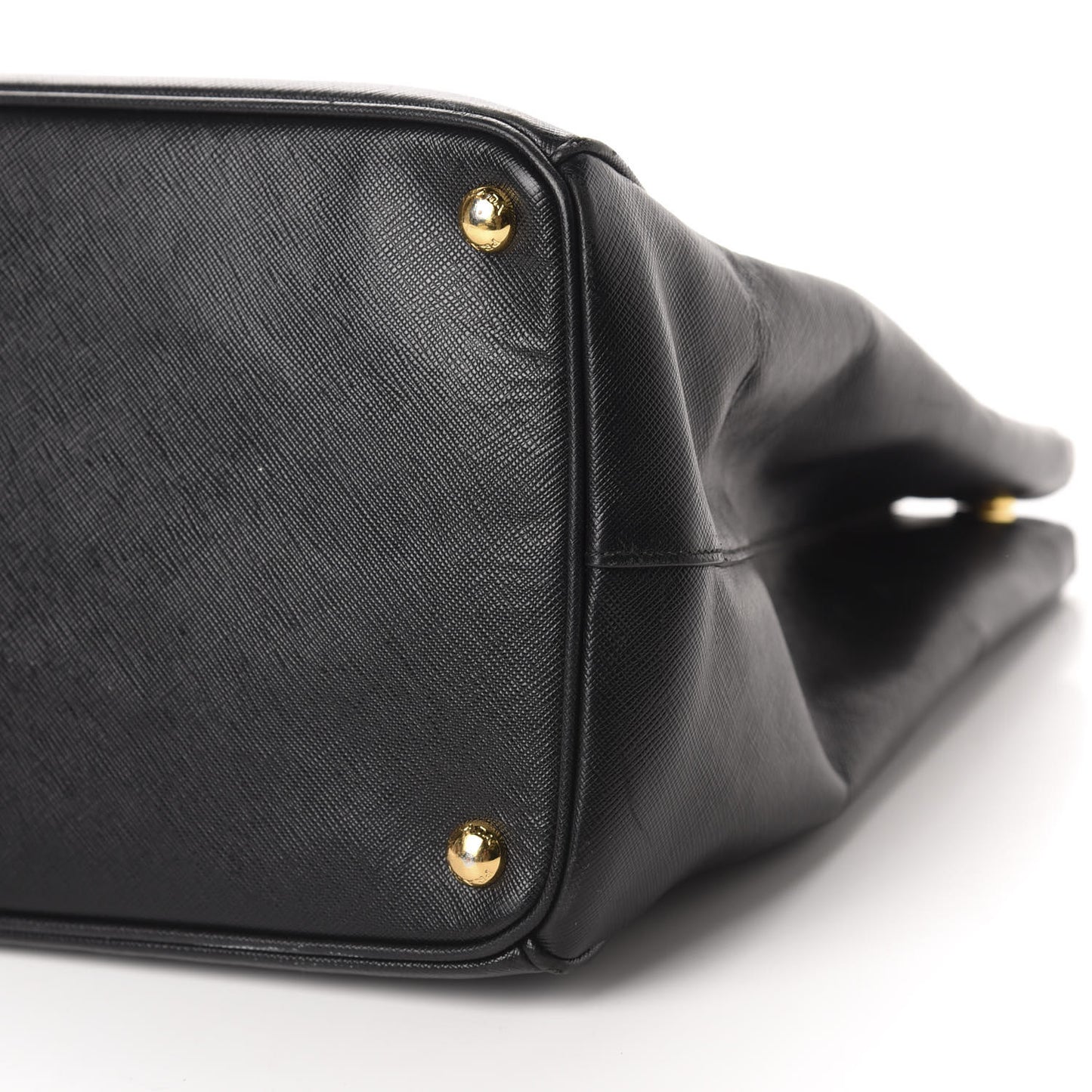Saffiano Lux Extra Large Galleria Double Zip Tote Black