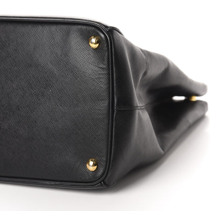 Prada Saffiano Lux Extra Large Galleria Double Zip Tote Black 7 of 9