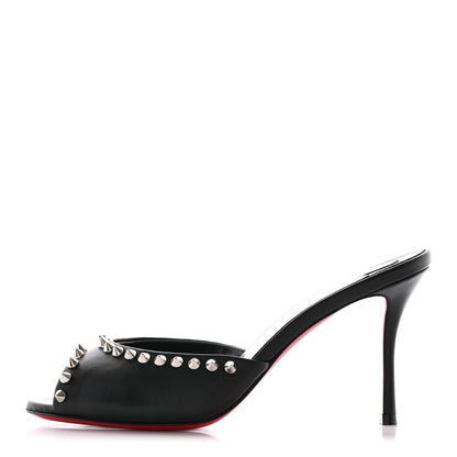 Christian Louboutin Nappa Spike Me Dolly 85 Sandals 36.5 Black 1 of 10