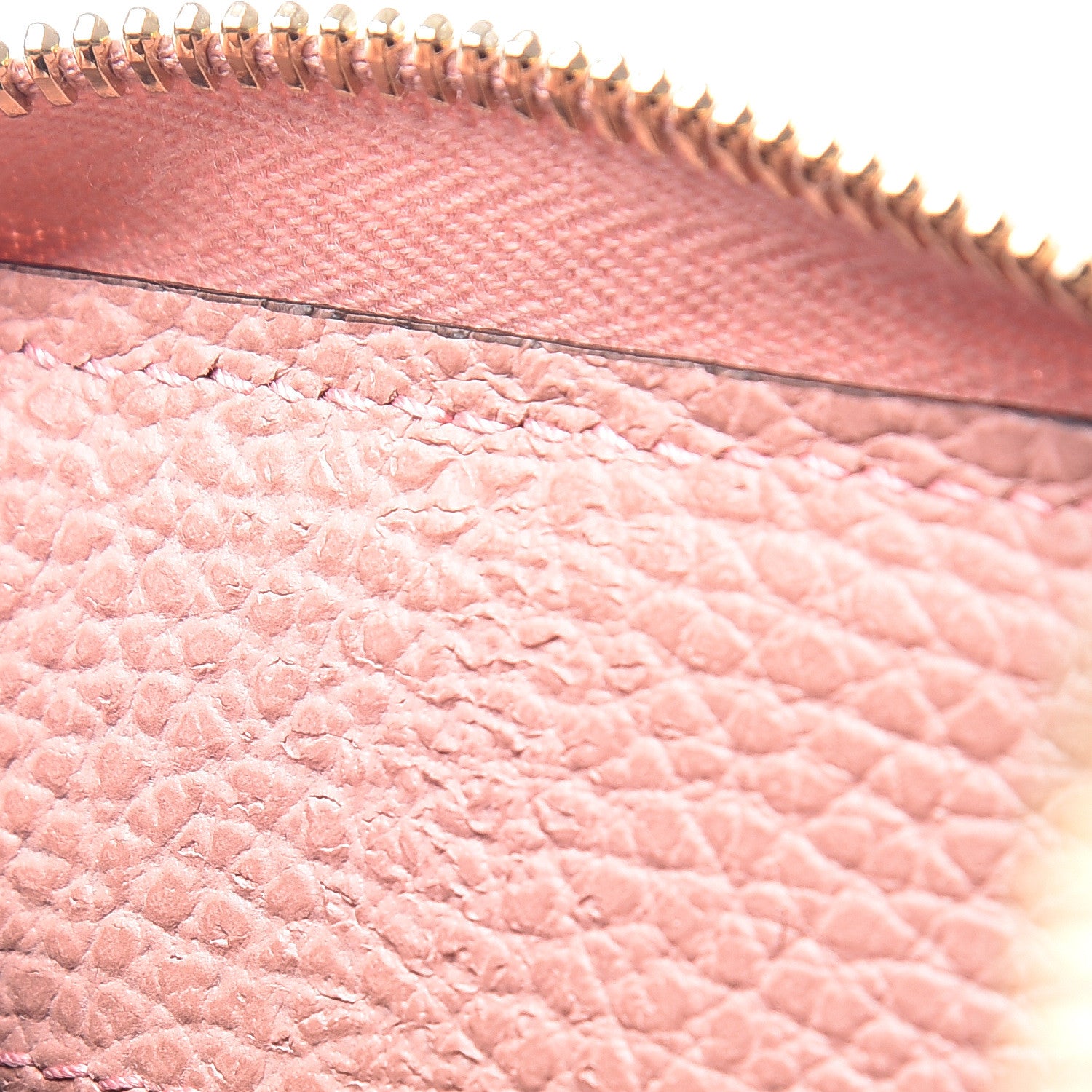 Gucci Dollar Calfskin Medium GG Zip Around Wallet Soft Pink 9 of 10