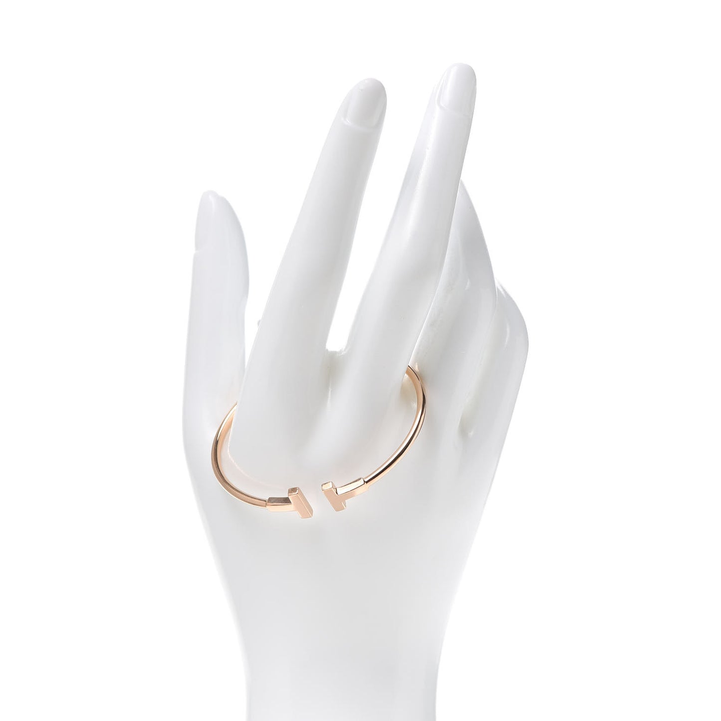 18K Rose Gold T Wire Bracelet