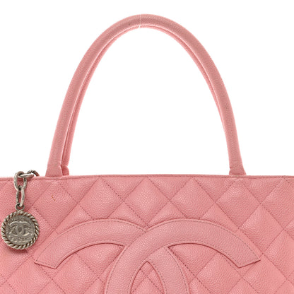 Chanel Caviar Quilted Medallion Tote Light Pink 5 of 15