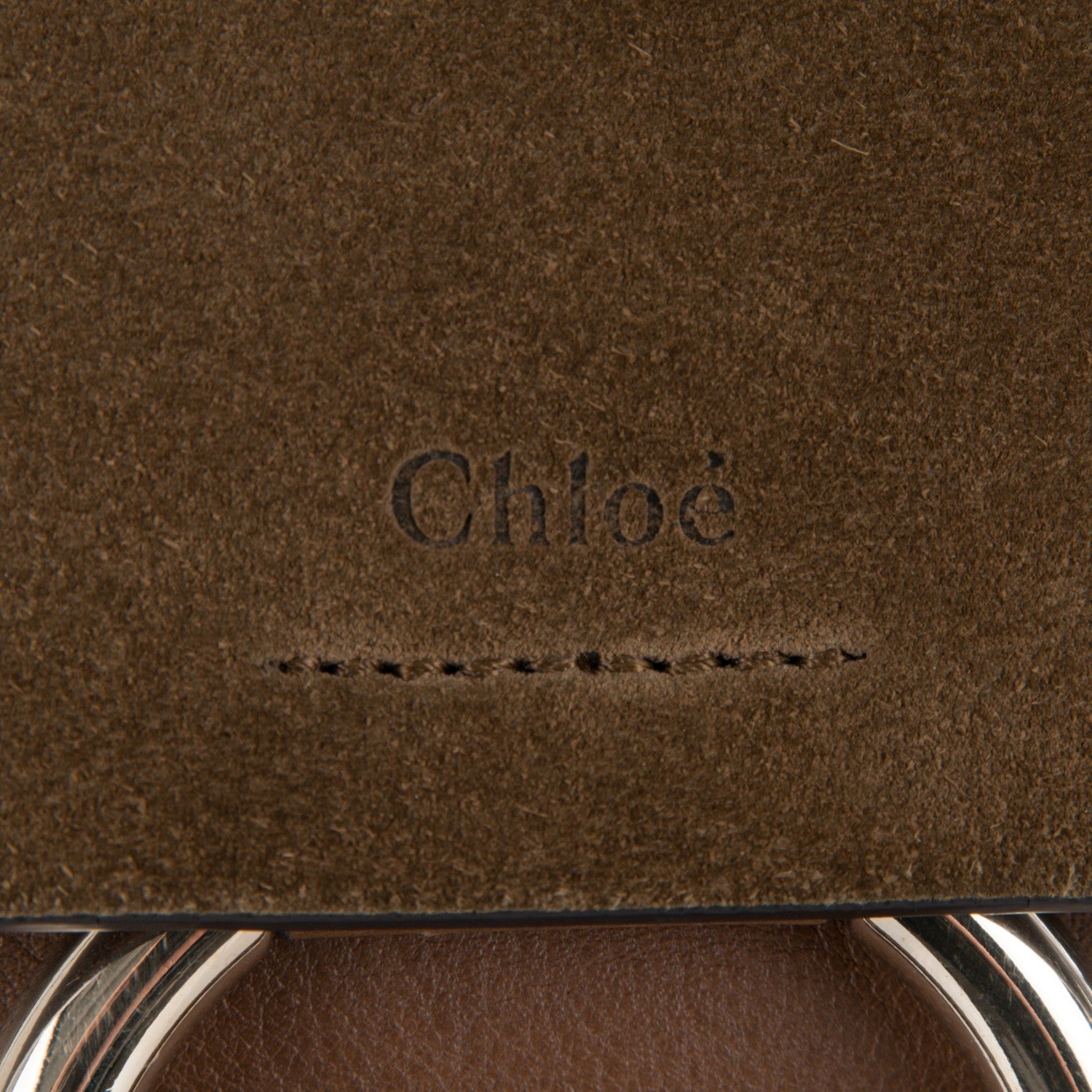 Chloe Suede Calfskin Medium Faye Backpack Woody Khaki 7 of 9