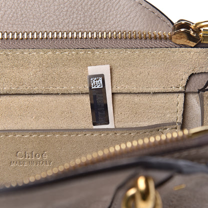 Chloe Calfskin Suede Small Pixie Bag Motty Grey 6 of 13