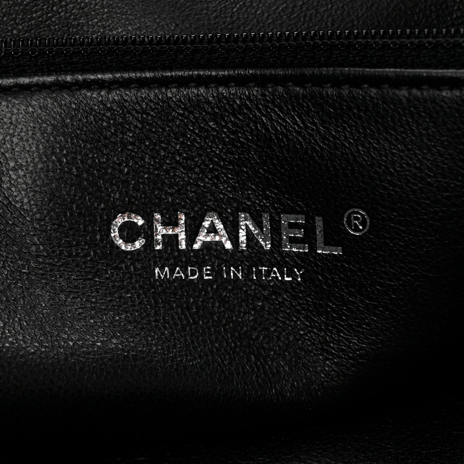 Chanel Caviar Lizard Quilted Large Coco Handle Shopping Tote Black 7 of 15