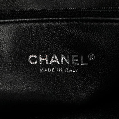 Chanel Caviar Lizard Quilted Large Coco Handle Shopping Tote Black 7 of 15