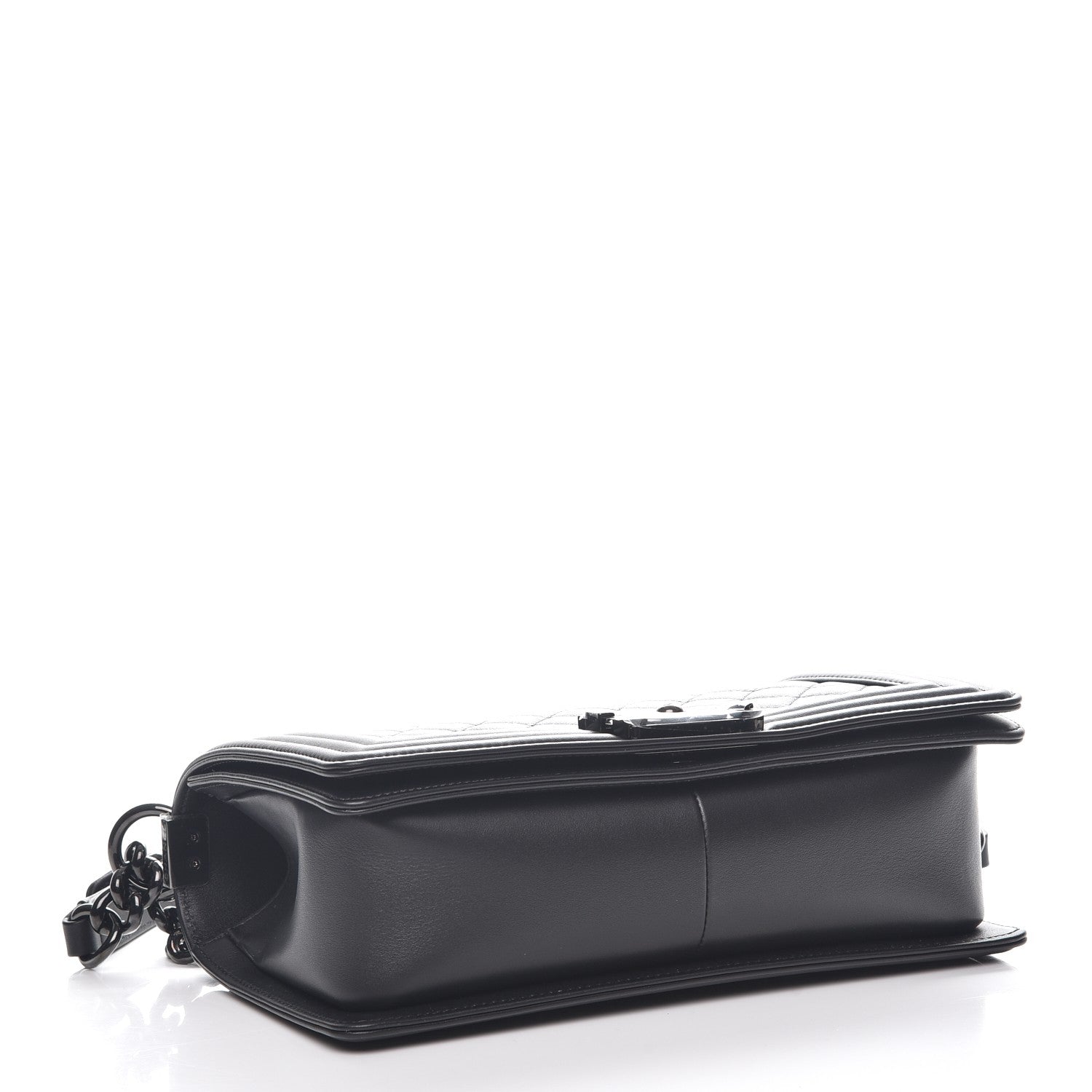 Chanel Lambskin Quilted Medium Boy Flap So Black 4 of 8