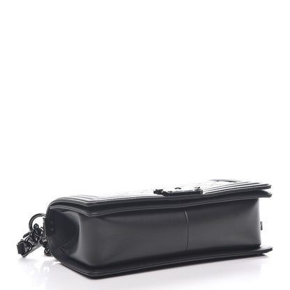 Chanel Lambskin Quilted Medium Boy Flap So Black 4 of 8