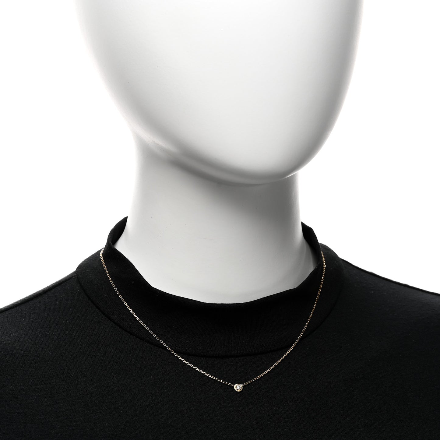 18K Yellow Gold Diamond SM D'Amour Pendant Necklace