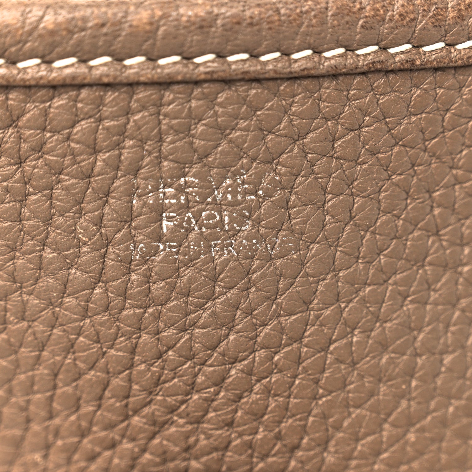 Hermes Taurillon Clemence EVELYNE III PM Etoupe 6 of 11