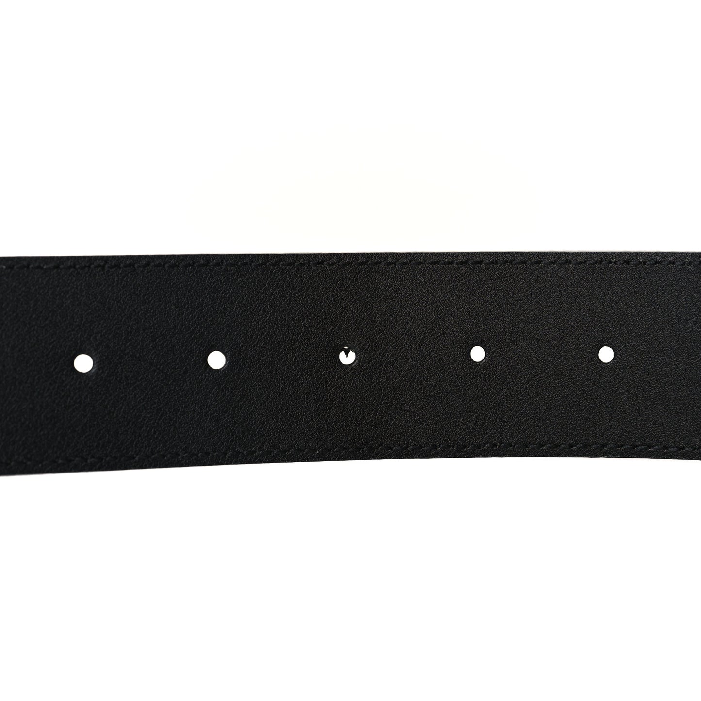 Textured Dollar Calfskin Double G 40mm Belt 95 38 Black