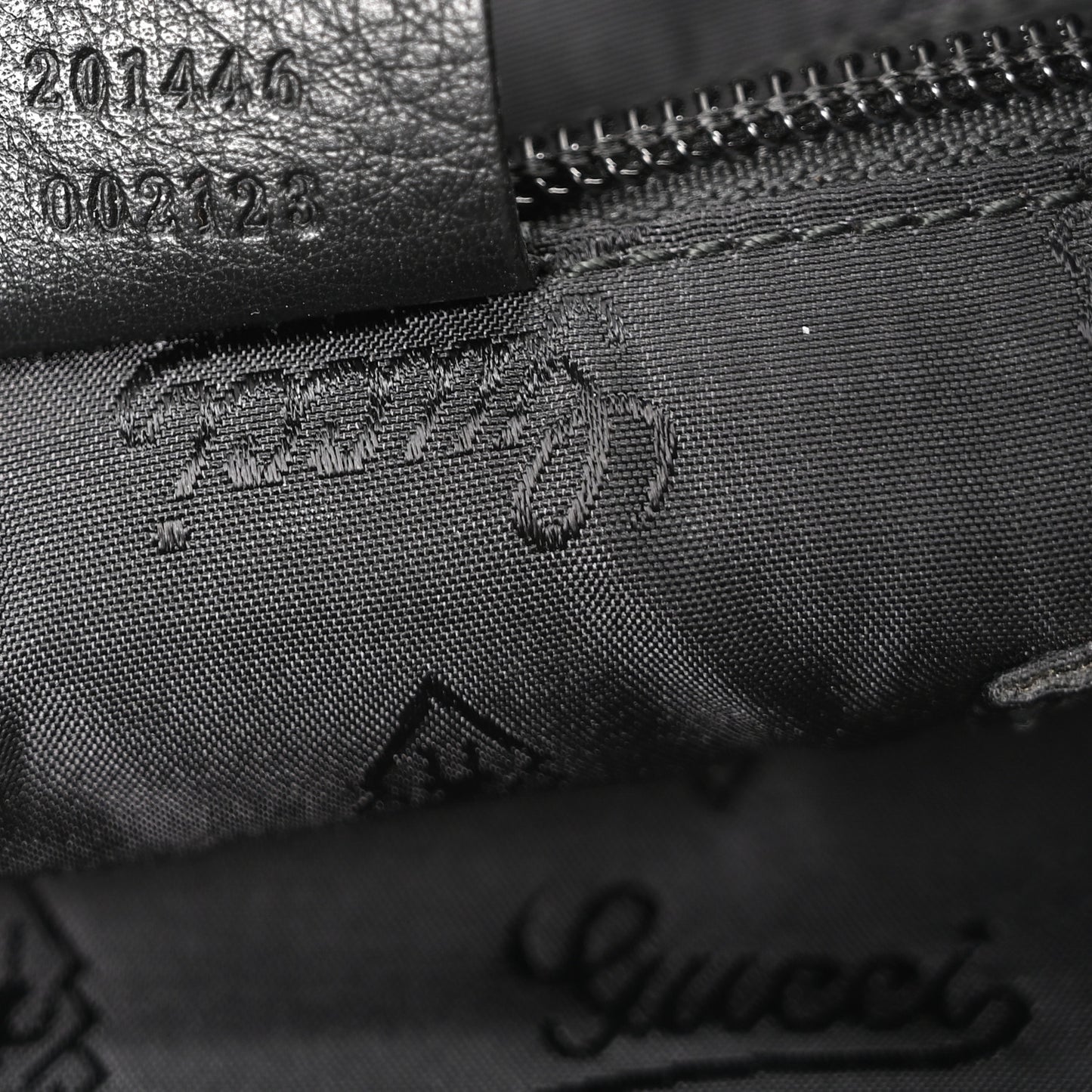Guccissima Medium Flat Messenger Bag Black