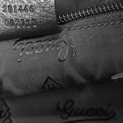 Gucci Guccissima Medium Flat Messenger Bag Black 7 of 10