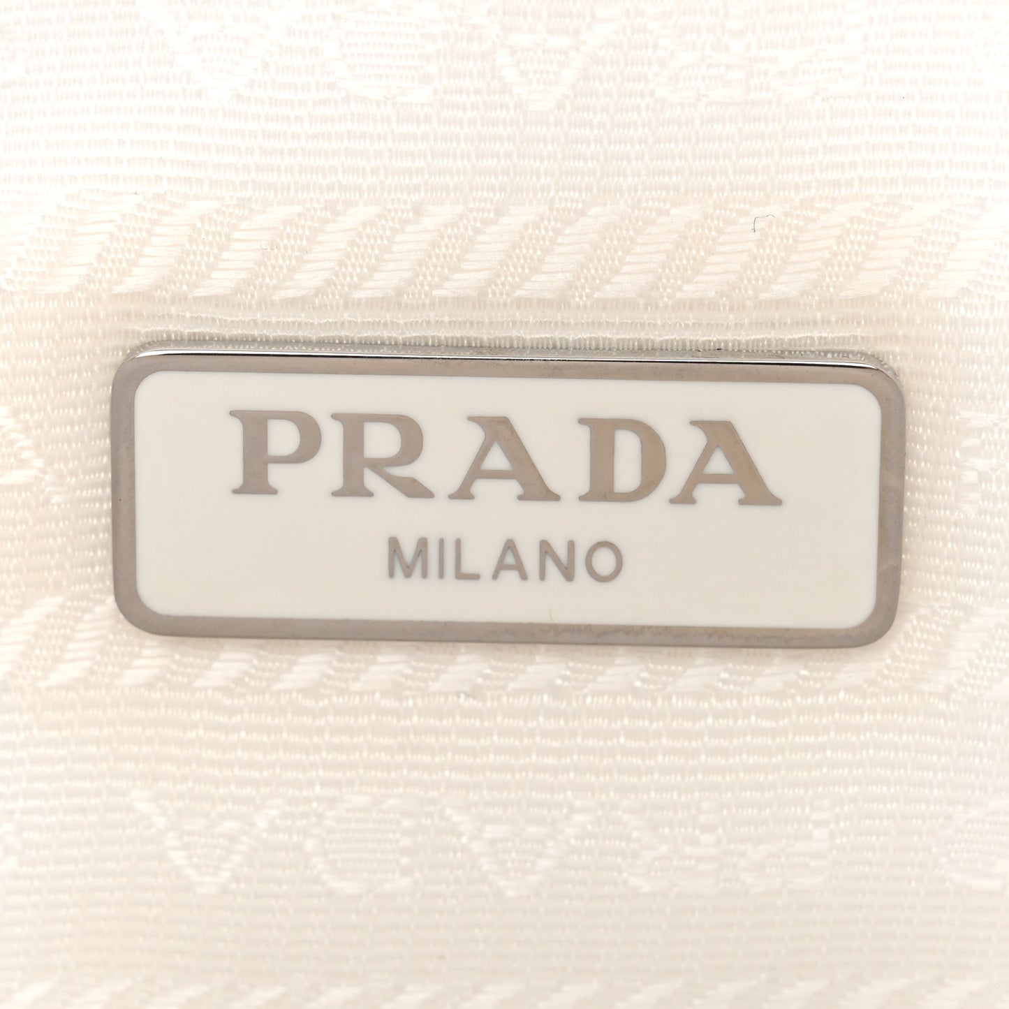 Tessuto Nylon Mini Re-Edition 2000 Bag White