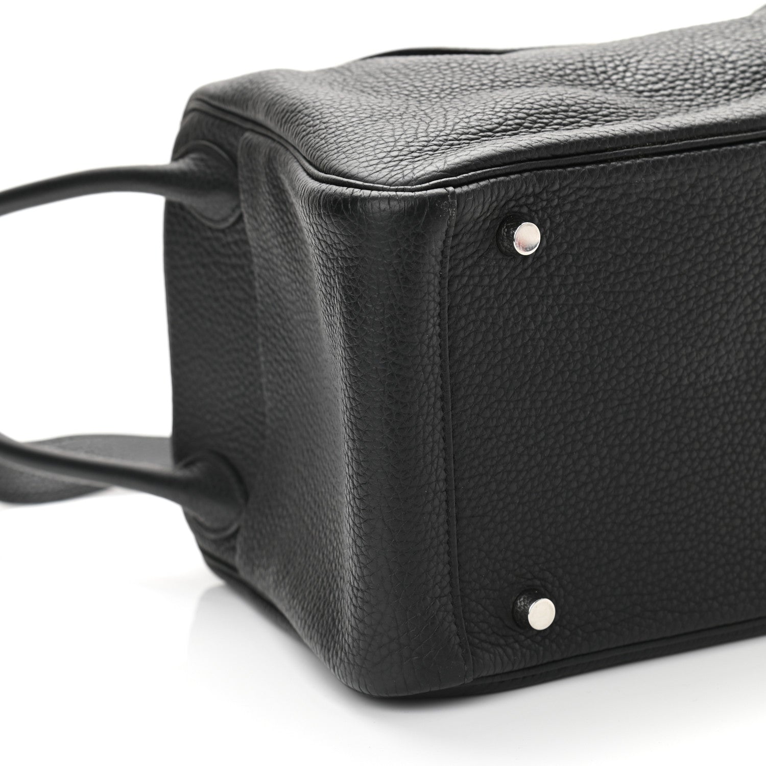Hermes Taurillon Clemence Lindy 26 Black 9 of 10